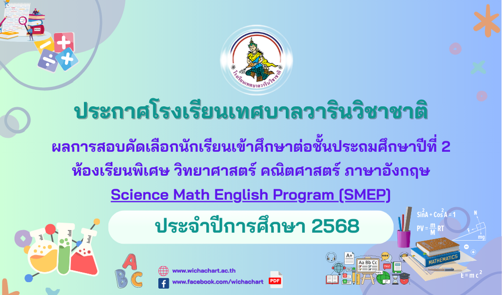 ประกาศผลการสอบคัดเลือกนักเรียนเข้าศึกษาระดับชั้นประถมศึกษาปีที่ 2 ...